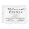 black white Elegant Script Rehearsal Dinner Invite