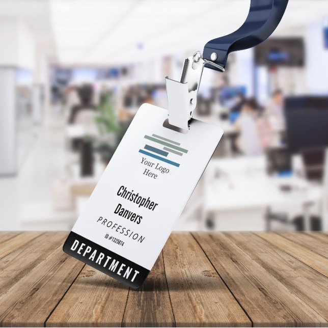 Black White Employee ID Large Logo Badge (Creator Uploaded)