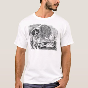 Black & White English Pointer Dogs T-Shirt