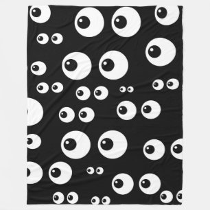 black white eyes blanket
