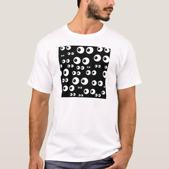 black white eyes T-Shirt (Front)