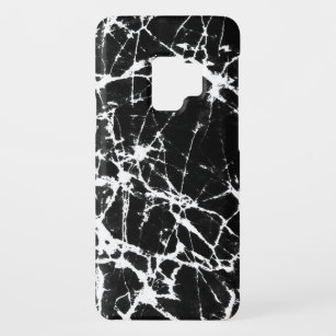 Black & White Faux Marble Case-Mate Samsung Galaxy S9 Case
