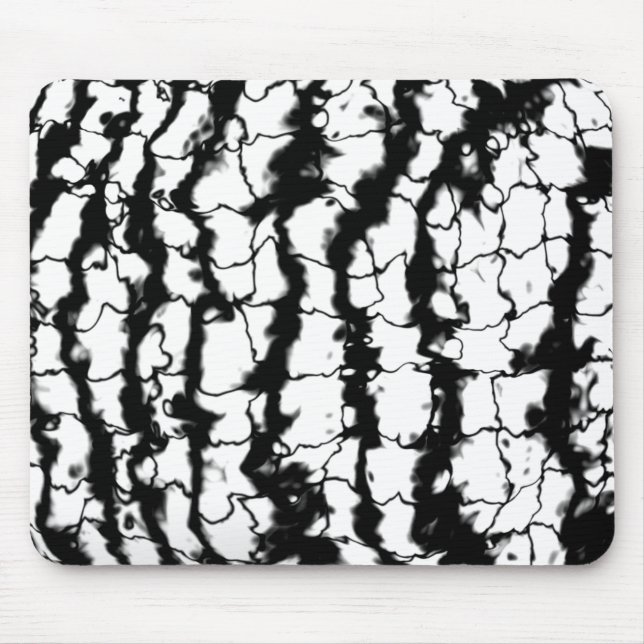 black & white faux stone mouse pad (Front)