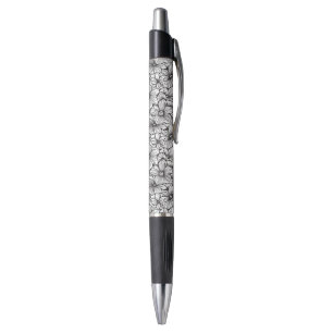 Black White Floral