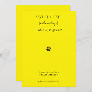 Black & White Floral Line Art – Clipart Design Save The Date