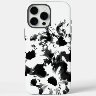 Black & White Floral Original Art iPhone 16 Pro Max Case