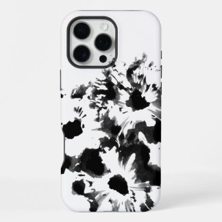 Black & White Floral Original Art iPhone 16 Pro Max Case