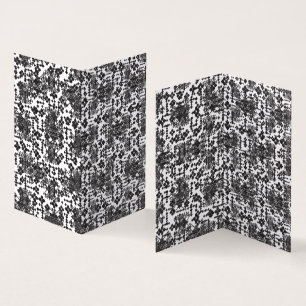 Black White Folded Cards Modern Geometric Style