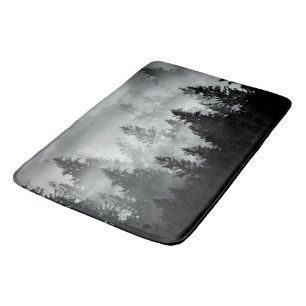 Black & White Forest Dream #2 #wall #decor #art Bath Mat