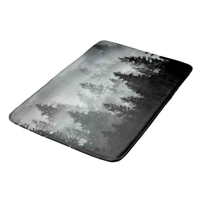 Black & White Forest Dream #2 #wall #decor #art  Bath Mat (Angled)