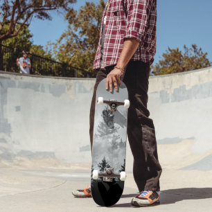 Black & White Forest Dream #2 #wall #decor #art  Skateboard