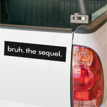 Black & White Funny Quote bruh. the sequel.