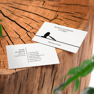 Black & White Gavel Attorney at Law Business Card