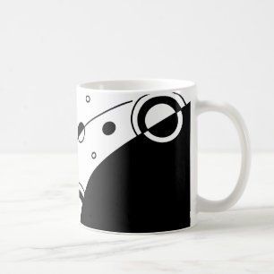 Black & White Geometric Abstract Art Coffee Mug