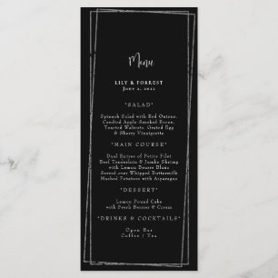 Black & White Geometric Frame Menu