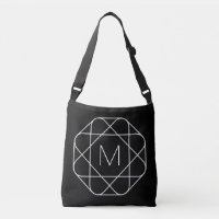 Black & White Geometric Monogram