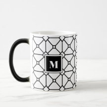 Black & White Geometric Monogram