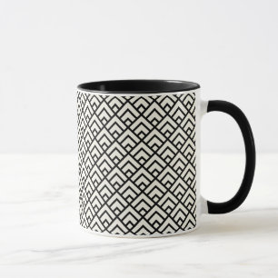 Black & White Geometric Pattern Mug