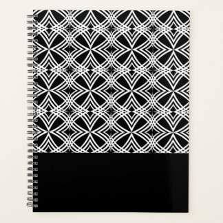 Black & White Geometric Pattern Planner