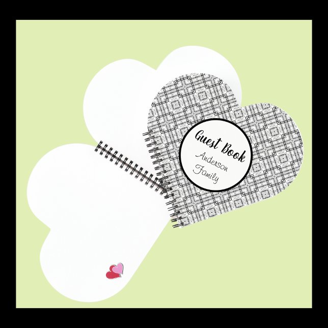 Black White Geometric Squares Spiral Notebook (Creator Uploaded)