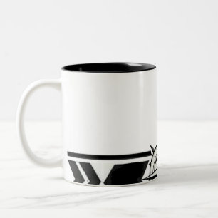 Black White Geometric Tribal Pattern Classic Mug