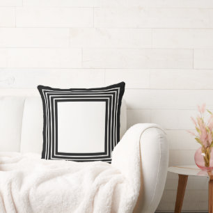 Black & White Geometrical  Cushion