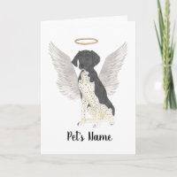 Black & White German Shorthaired Pointer Sympathy
