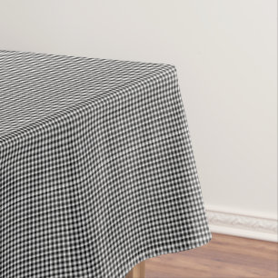 Black-White Gingham-52x70 COTTON TABLECLOTH