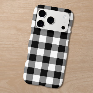 Black White Gingham Check Pattern