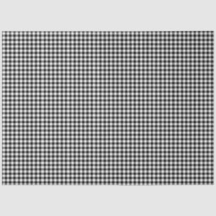 Black & White Gingham Pattern Tissue Paper