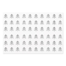 Black White Gold Christmas Tree Star Snowflake