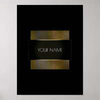 Black White Gold Conceptual Minimal Geometry
