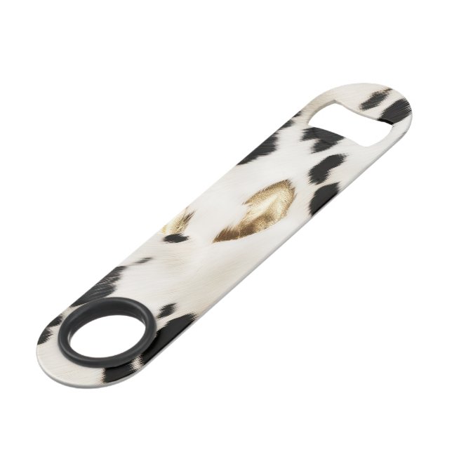 Black White Gold Southwest Cowhide Bridal Shower (Front Angled)