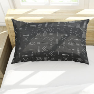 Black White Gorgeous Modern Geometric Pattern Pillowcase