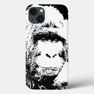 Black & White Gorilla iPhone 13 Case