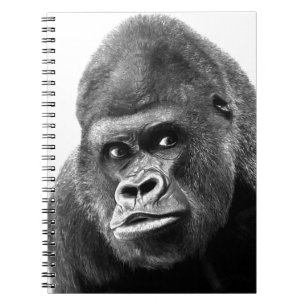 Black White Gorilla Notebook