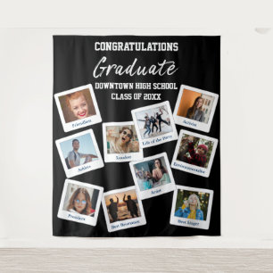 Black White Graduate Insta Photo School Nicknames Tapestry