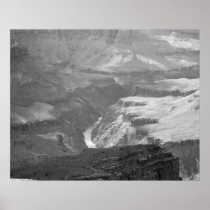 Black & White Grand Canyon Landscape 16x20 Poster