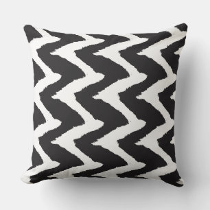 Black White Graphic Cushion