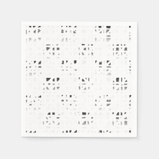 Black, White, Grey Art Print 2 Napkins