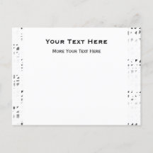 Black, White, Grey Art Print 2 Post Card Invite