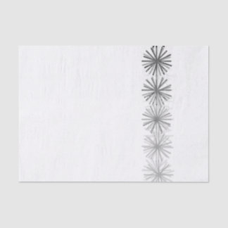 Black, White, Grey, Asterisk Tissue Paper