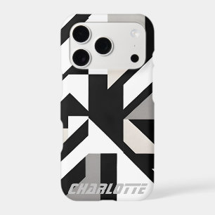 black white grey geometric iphone Smart Cover