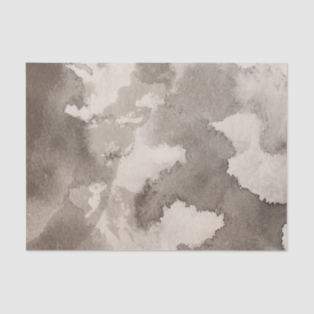 Black white grey grey moon pattern ink splashes tissue paper (Front)