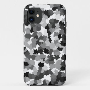 Black White Grey Pattern iPhone 11 Case
