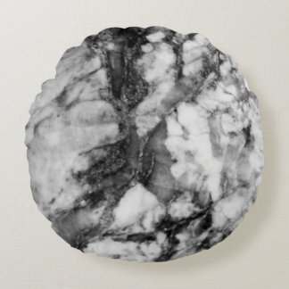 black &white grey round cushion