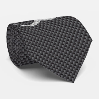 Black White & Grey Toxic Carbon Fibre Tie