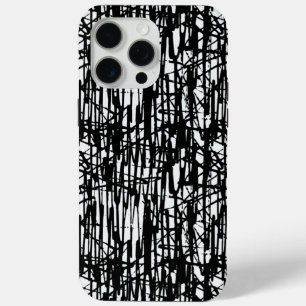 Black White Grunge Adult iPhone 15 Pro Max Case