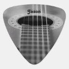 Black & White Guitar Photograph Guitar Pick