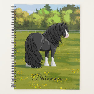 Black & White Gypsy Vanner Tinker Draught Horse Planner